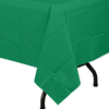 Premium Emerald Green Plastic Tablecloth | 96 Count - Yom Tov Settings