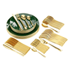 Load image into Gallery viewer, 140 Piece Green Classic Combo Set | Serves 20 Guests - Yom Tov Settings