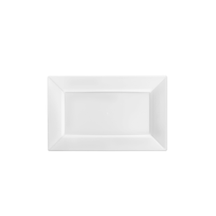 7.5" White Rectangular Plastic Plates (120 Count) - Yom Tov Settings