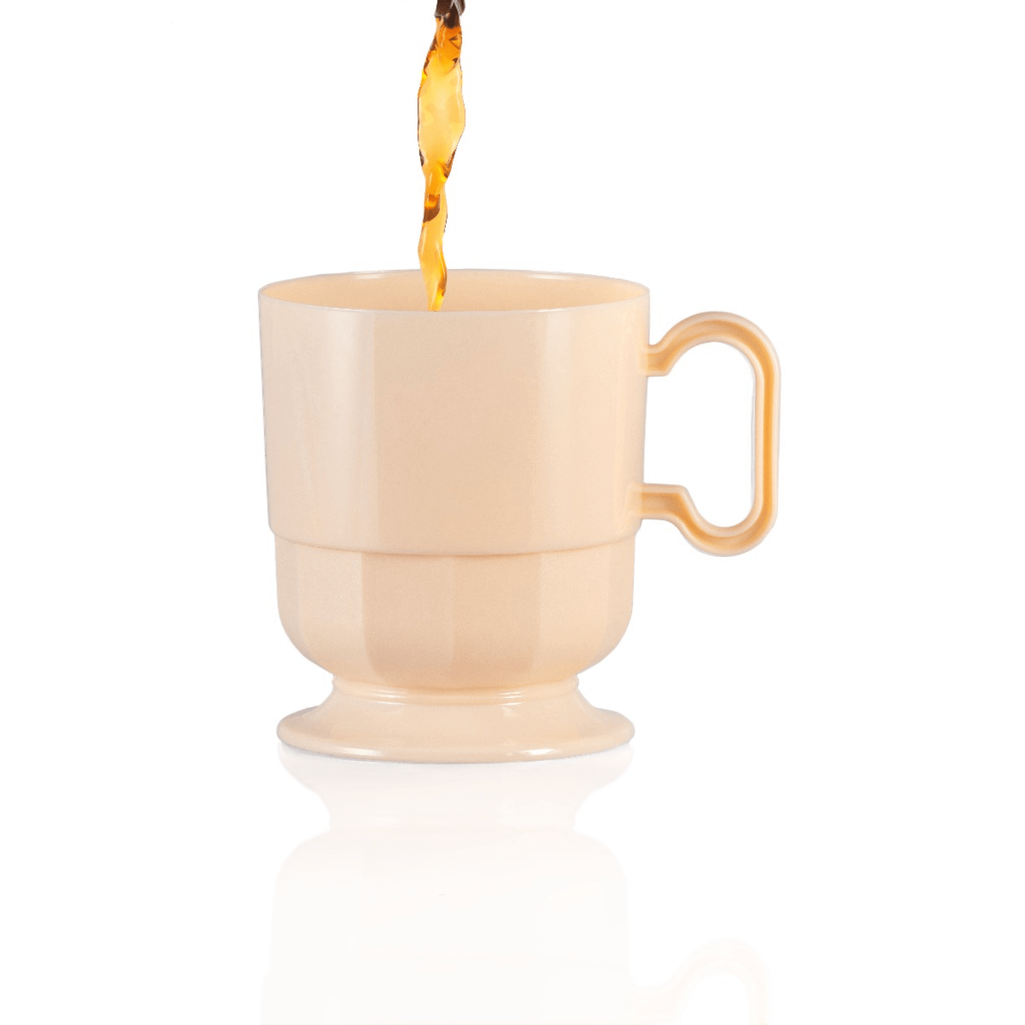 8 Oz. Ivory Plastic Coffee Mugs | 192 Count - Yom Tov Settings