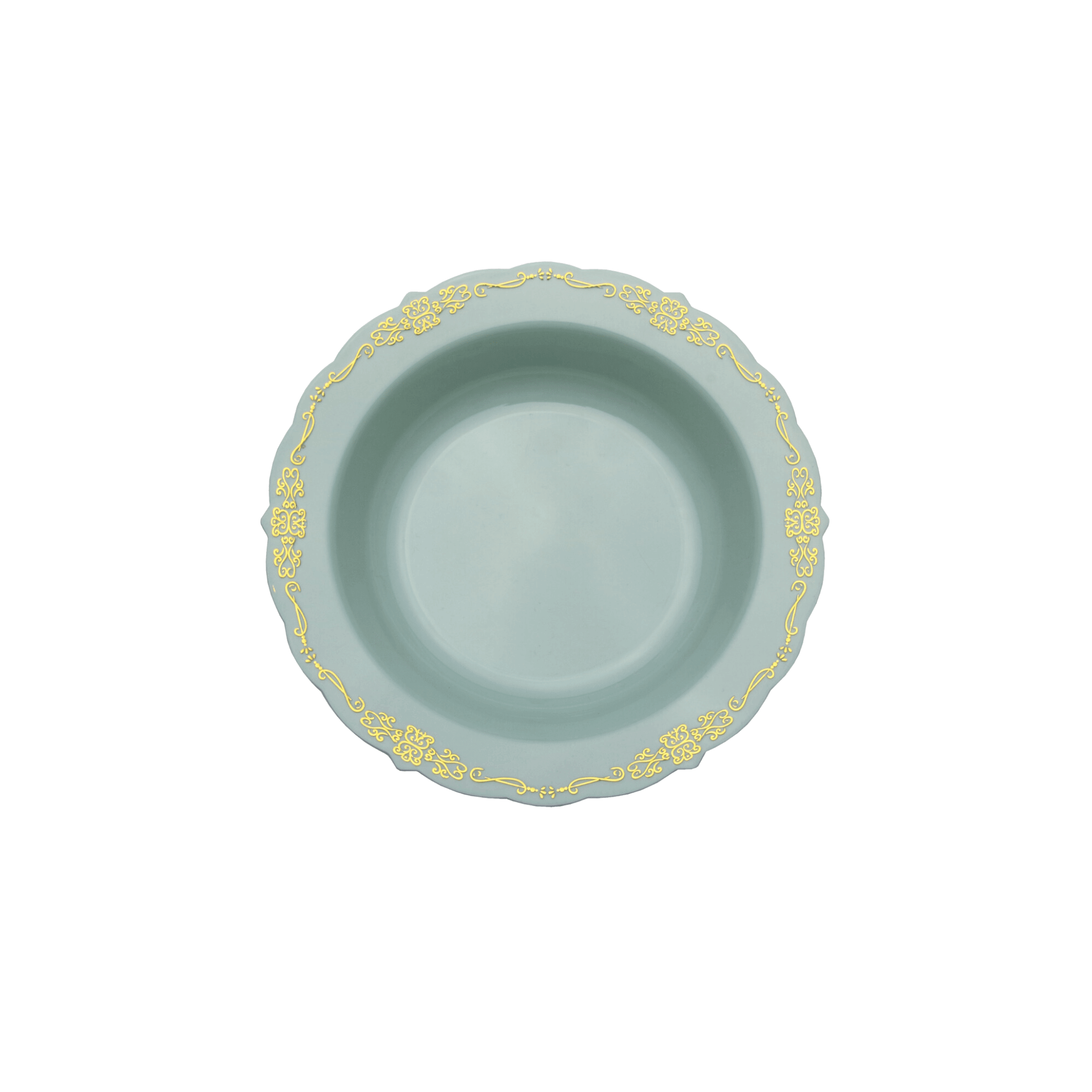 5 oz. Robin Blue Victorian Design Plastic Bowls (120 Count) - Yom Tov Settings