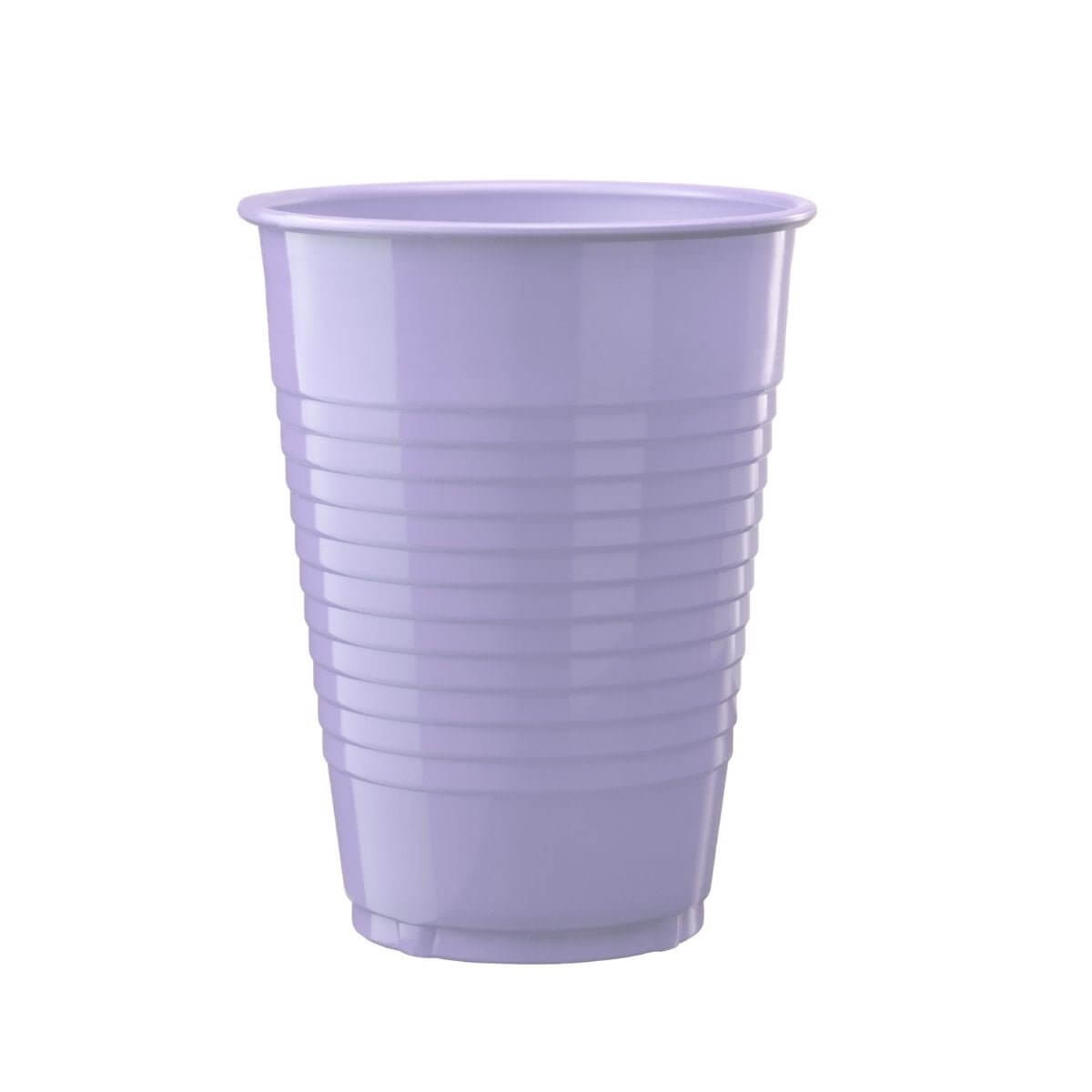 12 Oz. | Lavender Plastic Cups | 600 Count - Yom Tov Settings