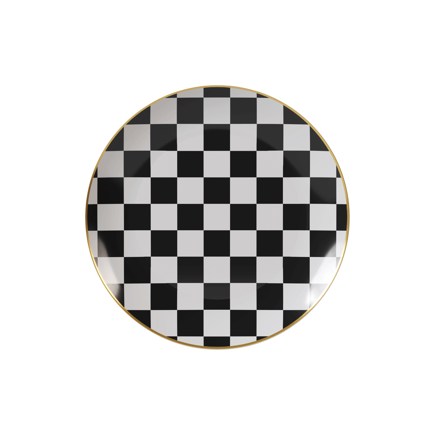 8" Checkerboard Design Plastic Plates (120 Count) - Yom Tov Settings