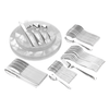 140 Piece Silver Sparkle Combo Set | Serves 20 Guests - Yom Tov Settings