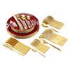 140 Piece Burgundy Combo Set | Serves 20 Guests - Yom Tov Settings