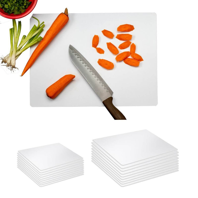 75 Pcs Disposable Cutting Board Combo - 50 10x13.5" & 25 12x17.75"